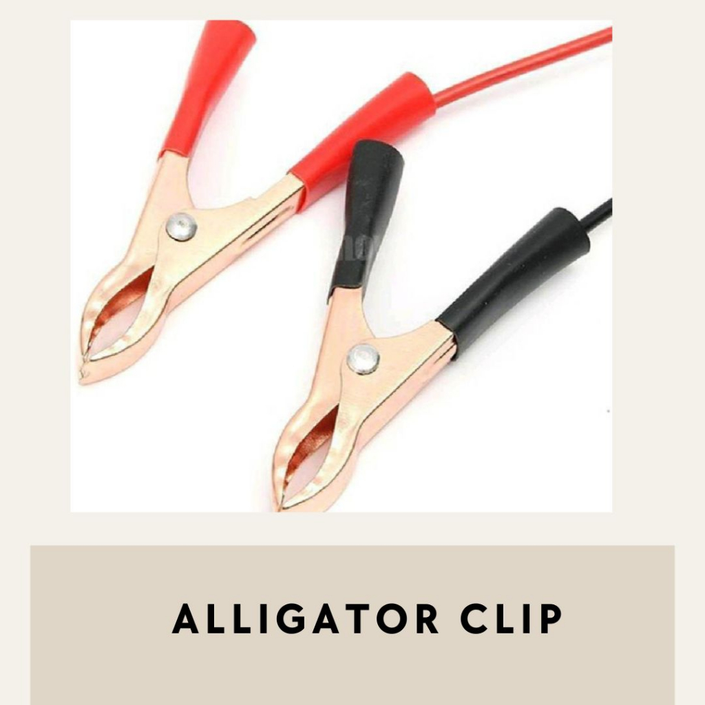 Alligator Clips Clamp Cable 7cm alligator 80cm length solar panel ...