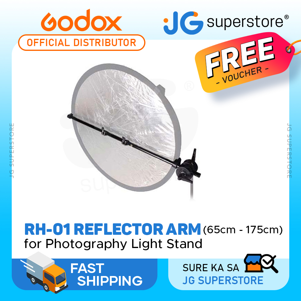 Godox RH-01 Reflector Holder Telescopic Arm w/ 65cm to 175cm Wide Span ...
