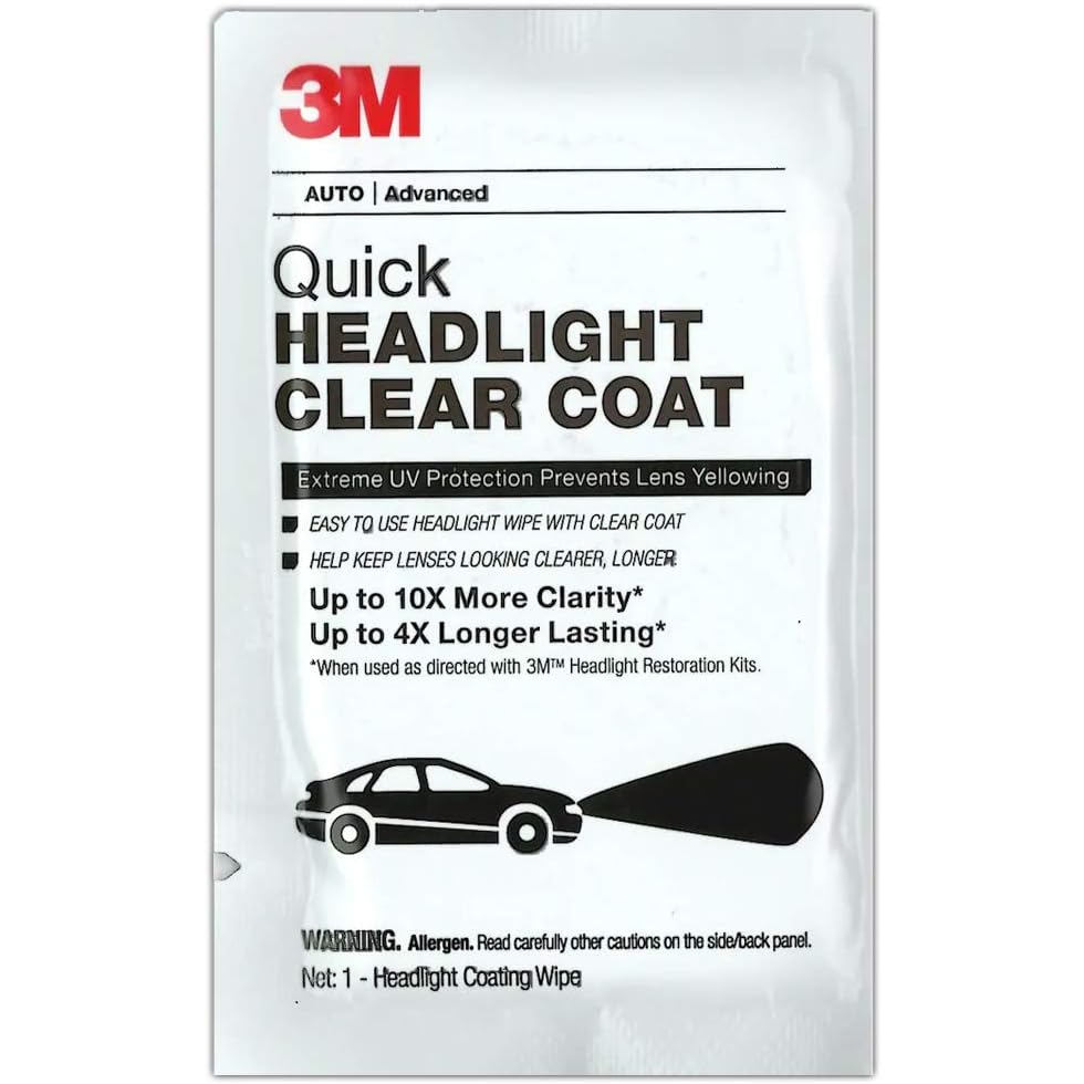 3m 3M-32516 Headlight Clear Coat Wipes, 1 pack per Headlight | Shopee ...