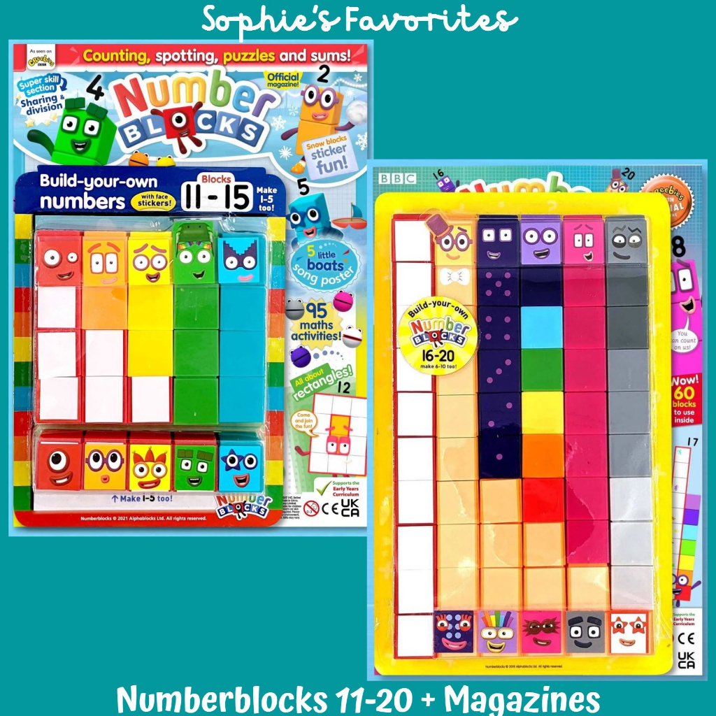 Numberblocks 11-15 and 16-20 plus Magazines | Shopee Philippines