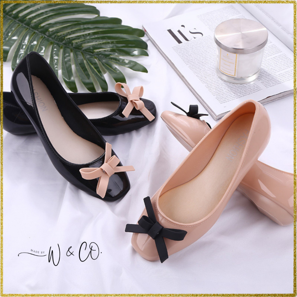 New Jelly Shoes Comfortable Soft Soled Shoes For Women Bowknot Flat