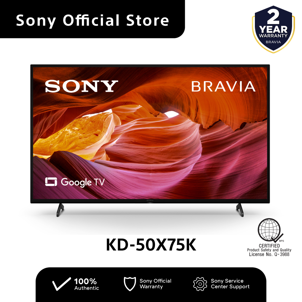 SONY Bravia 50" X75K / 4K HDR LED / Google TV Shopee Philippines