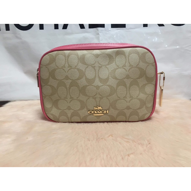 Coach Jes pink crossbody bag/camera bag Shopee Philippines