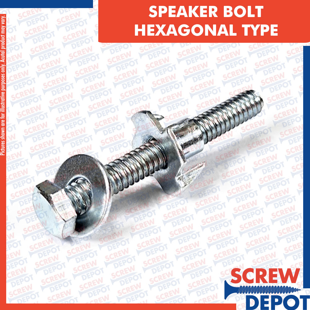 1SET Speaker Bolt Hex / Round / Flat Type Tnuts Speaker Box Bolt with