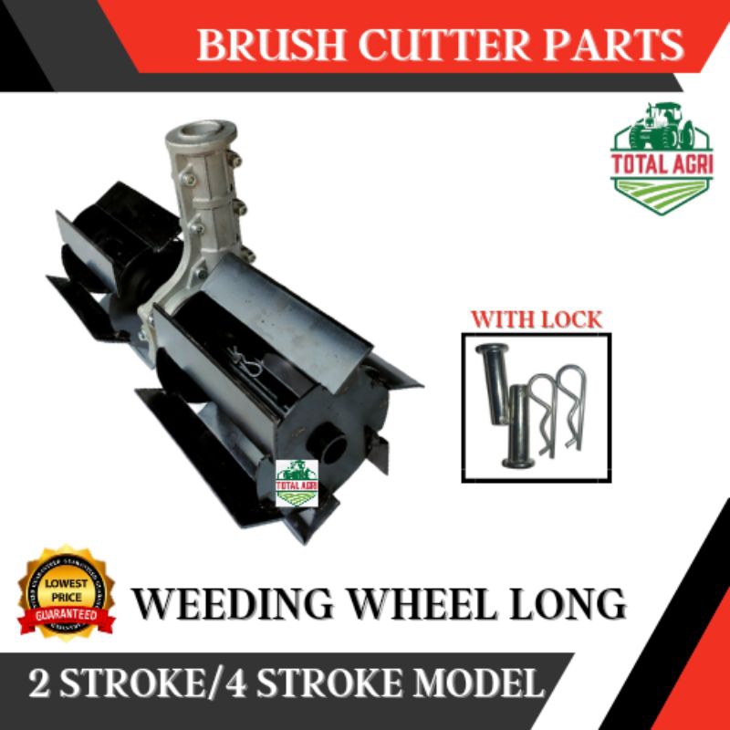 Weeding Wheel Long Lawn Mower Tiller Attachment Brush Cutter Grass
