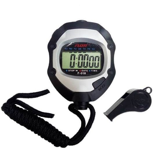 FLOTT PROFESIONAL DIGITAL STOPWATCH. RUNNING/SPEED TRAINING. TIME. DATE.  ALARM. FREE WHISTLE/WISEL.