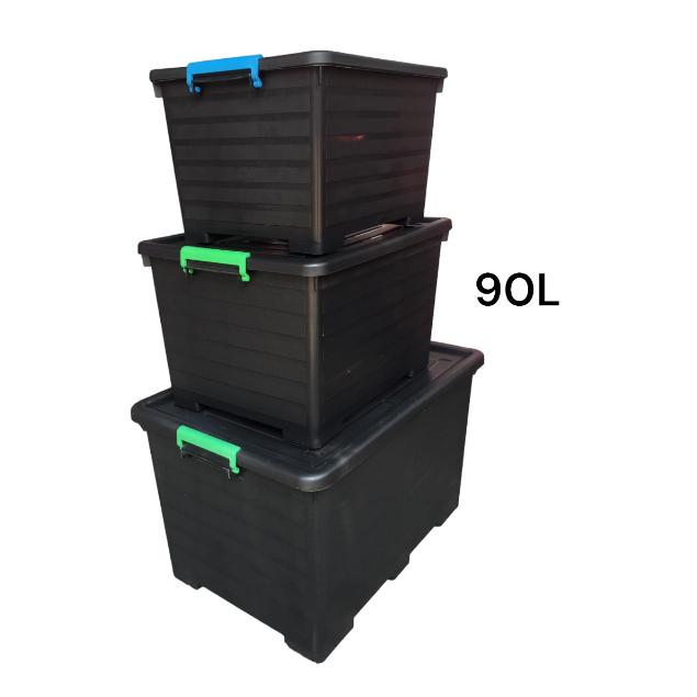 90L STORAGE BOX Heavy Duty Storage box with wheels and handle/storage