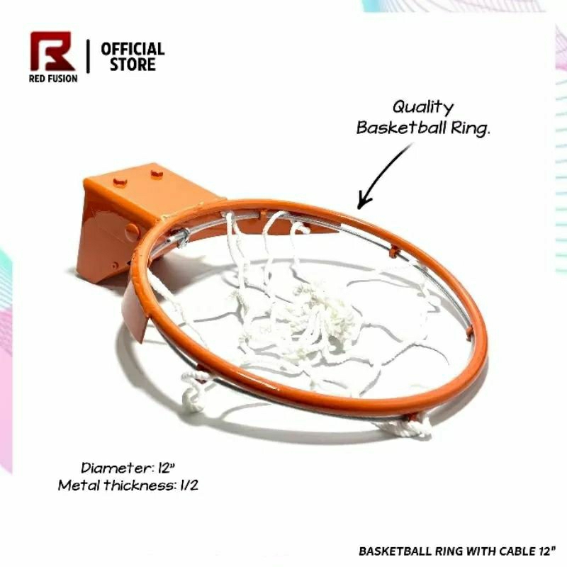 Basketball Ring with Net and Cable 12 inches Shopee Philippines
