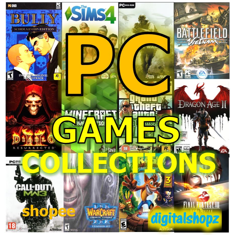 Best Games For Windows Laptop Installer PC Red Alert 2 Warcraft 3 Gta San  Andreas Minecraft Generals | Shopee Philippines