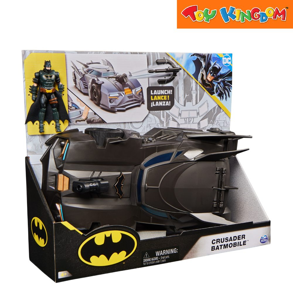DC Comics - Crusader Batmobile playset with unique 10cm Batman