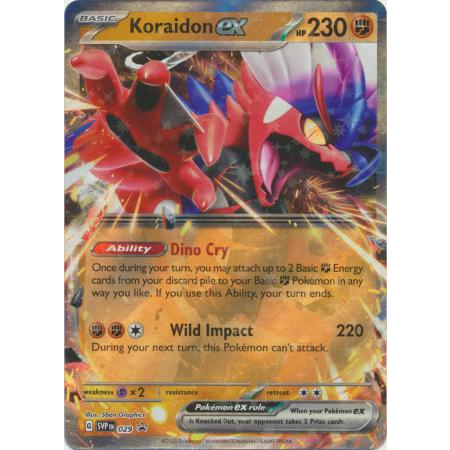 Koraidon ex - SVP029 - Ultra Rare Promo Pokemon Scarlet & Violet Promos ...