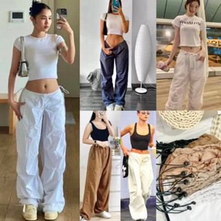 PARACHUTE PANTS  for Women Swag Jogger with String Taslan Fabric for Women