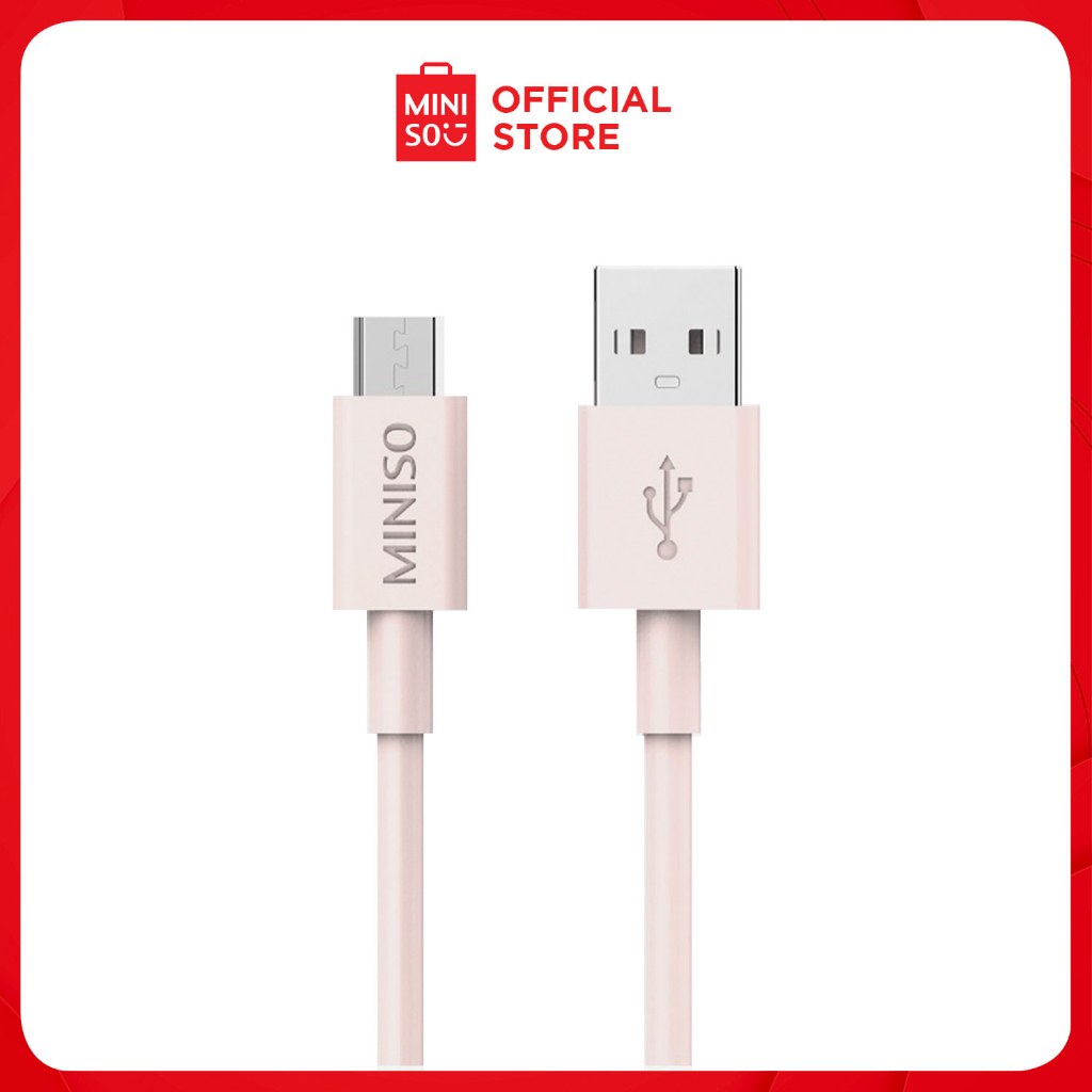 MINISO Micro Data Cable Pink Connector Shopee Philippines
