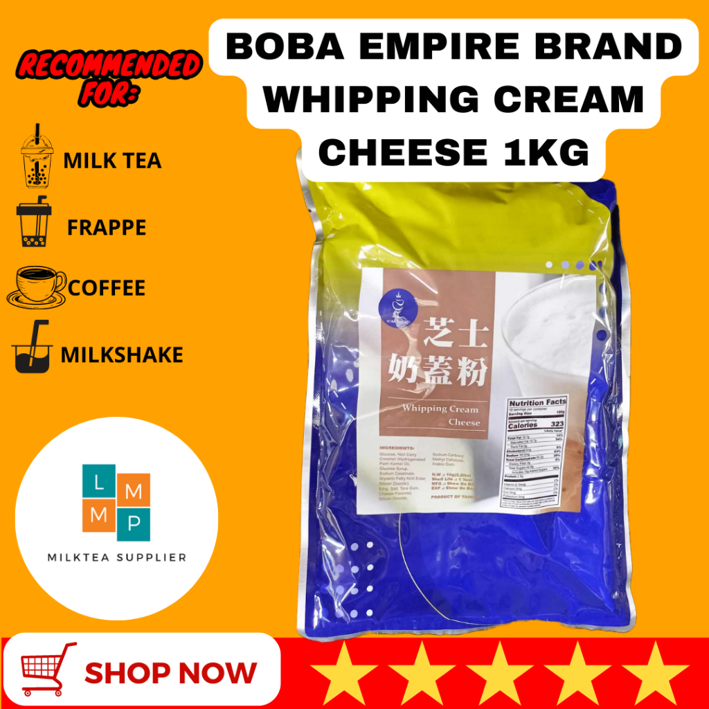 Whipping Cream Cheese Powder Boba Empire Brand 1kg Boba Empire Whipping Cream Cheese Powder