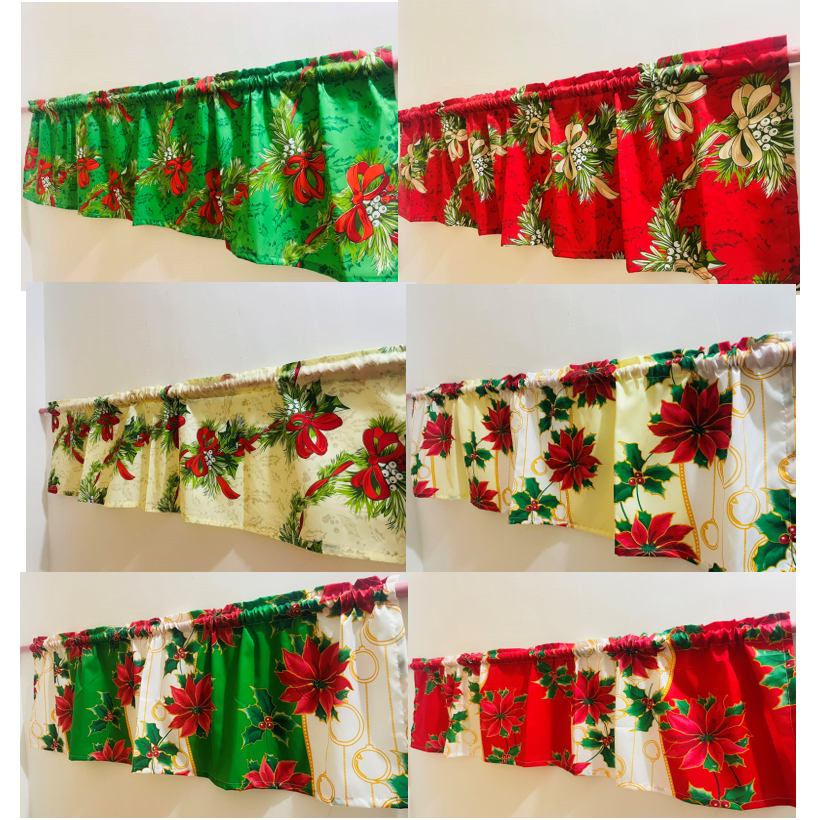 Christmas Theme Valancer Curtain Holiday Curtain 15 58 Inches Shopee   Ph 11134207 7qul8 Ljoyhr92733gcb