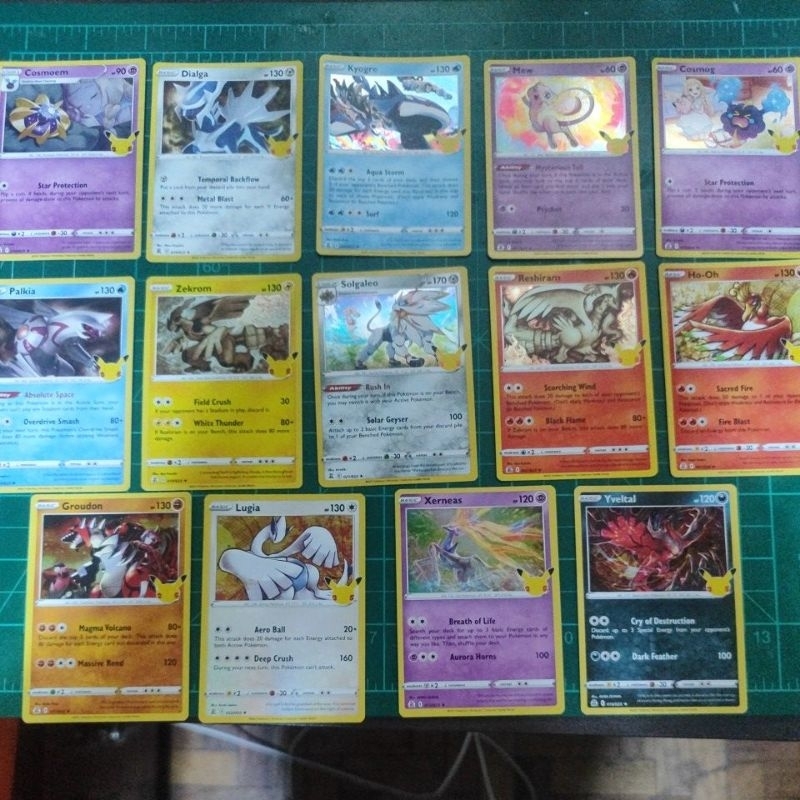 25th ANNIVERSARY LEGENDARY POKEMON HOLO POKEMON TGC | Shopee Philippines