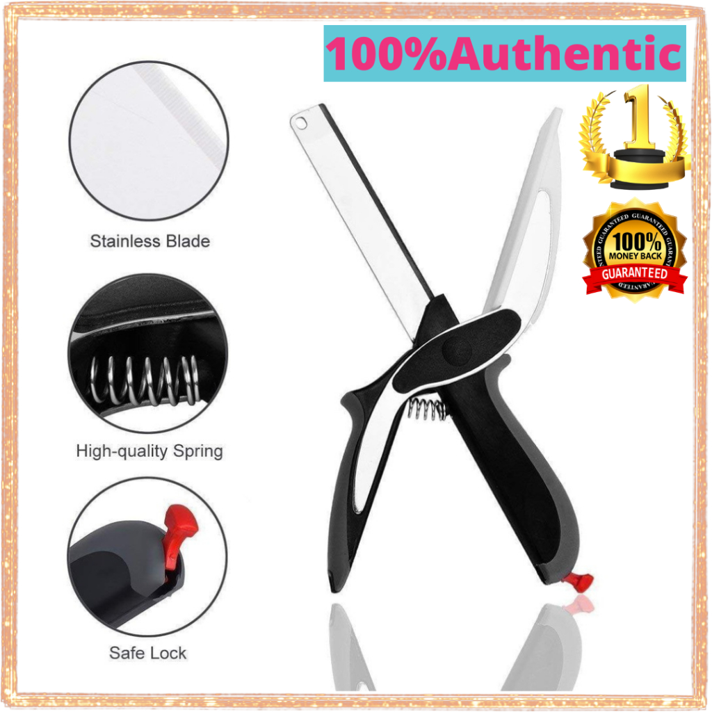 2In1 Cutting Knife and Chopping board, Stainless Steel Clever Cutter