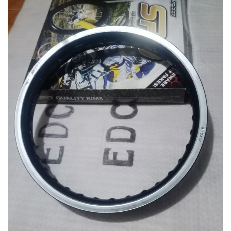 SPD ALLOY RIM COLOR BLACK 36HOLES ONLY SIZE 2.15/17 BRAND NEW GOOD ...