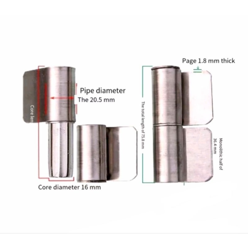 304 & 202 STAINLESS Wing Hinges Stainless Door Hook Hinges (Prices 1pcs