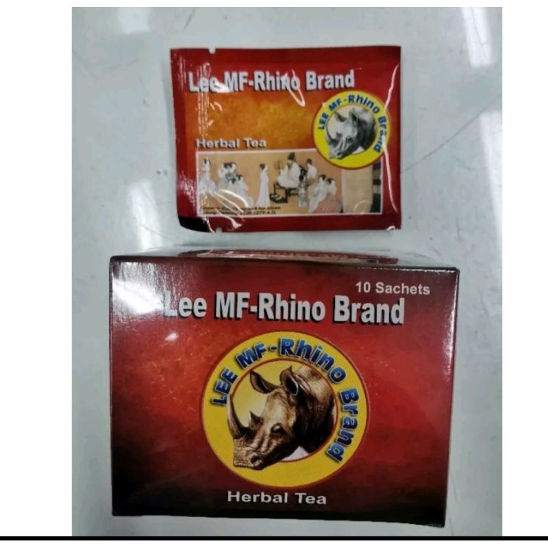 Lee Rhino Herbal Tea For Men Per Sachets Original Shopee