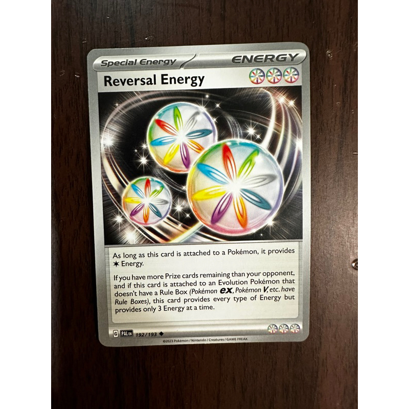 Pokemon Paldea Evolved Reversal Energy Trainer card Shopee Philippines