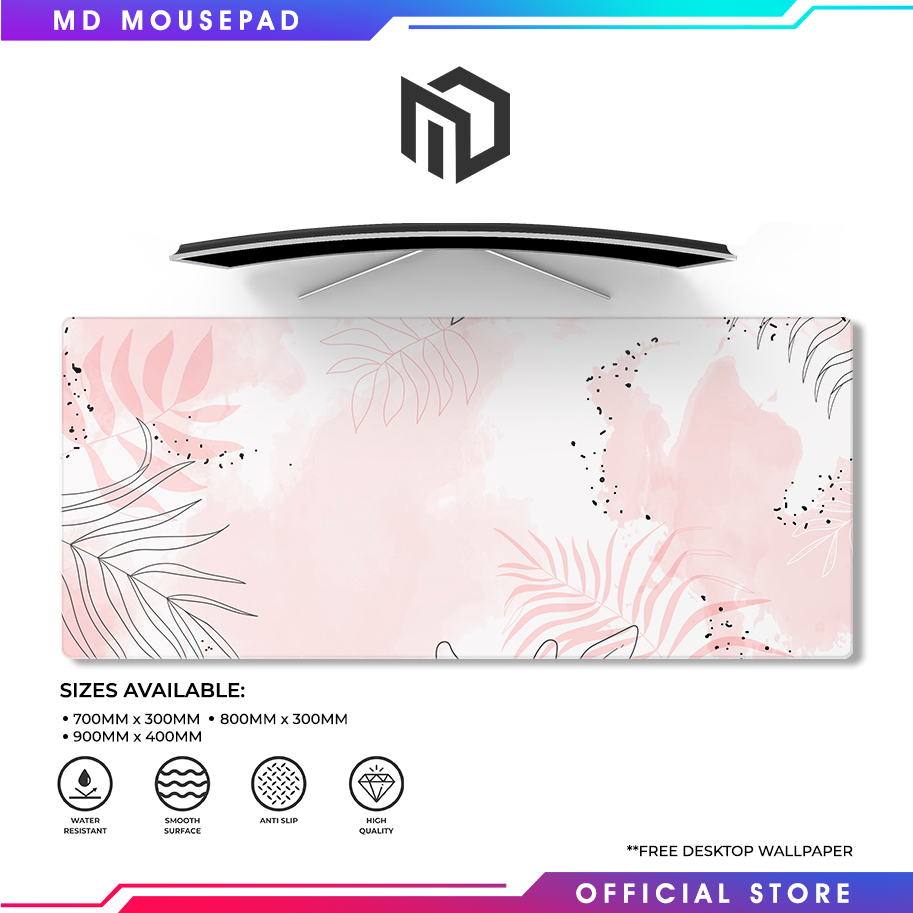 MD Mousepad | Spring Pink | Extended Large Gaming Mouse pad Deskmat