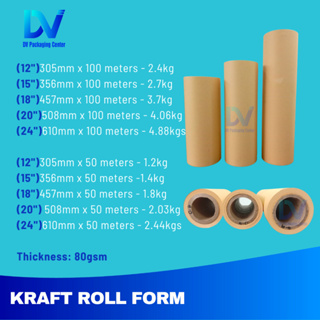 Kraft Black Wrapping Paper Roll 24 Inch x 200 Feet 100% Recyclable Craft