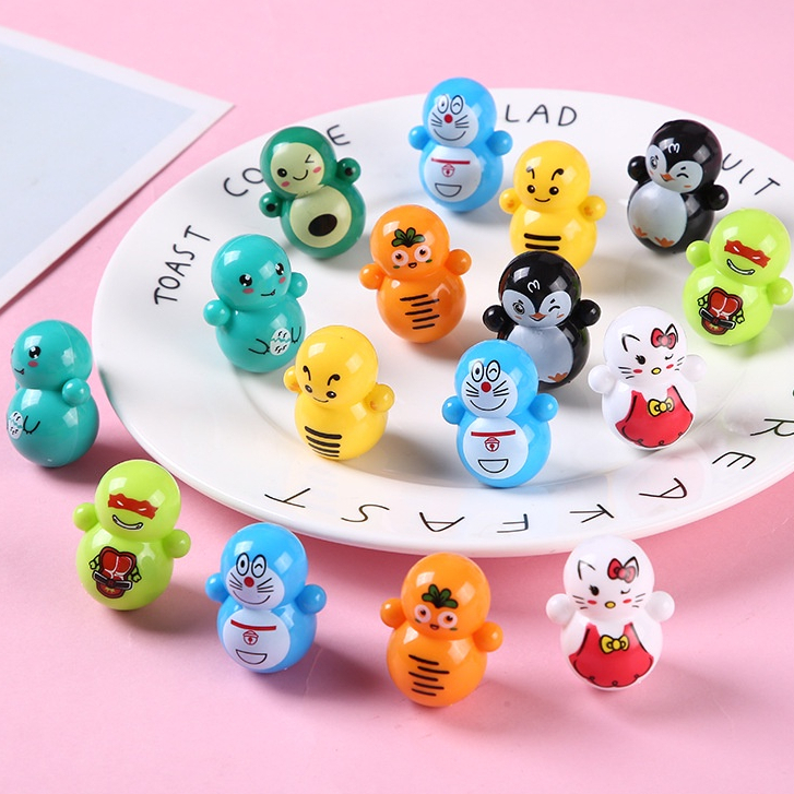 20Pcs Tumbler Doll Table top tidbits tumbler jingle Cat Santa rocking ...