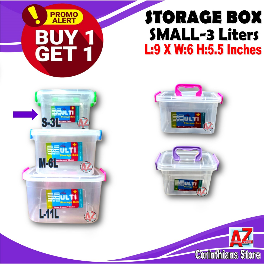 High Quality Multi-Purpose Storage BOX 3 Liters -BUY 1 TAKE 1 storage ...