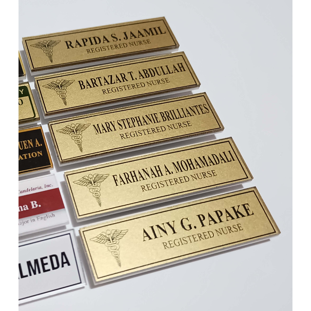 Nursing Name Plate / Name Badge / Name Tag / Pin / Magnet / Magnetic ...