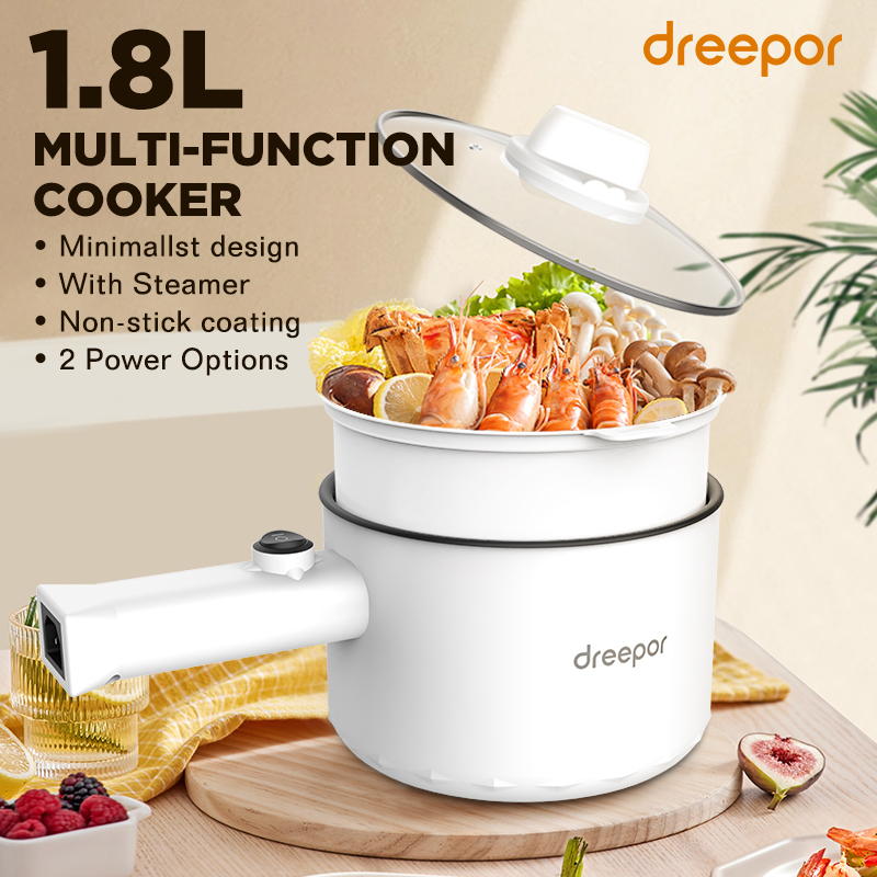 Dreepor Multifunctional Electric Cooker Cooking Pot Household mini Rice Cooker Non Stick Pan Frying Shopee Philippines