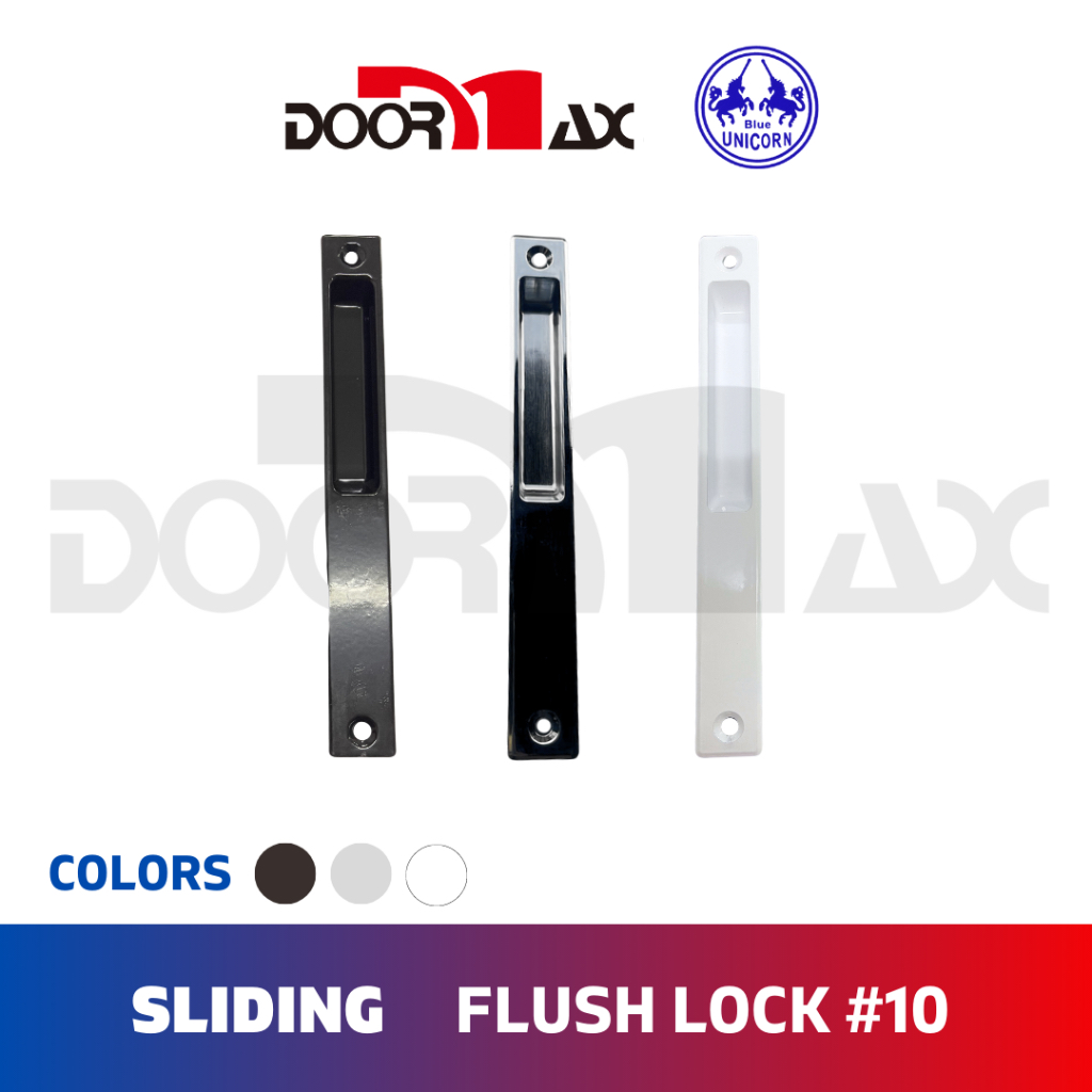DOORMAX BLUE UNICORN Flush Lock #10 (Brown/Chrome/White) | Shopee ...