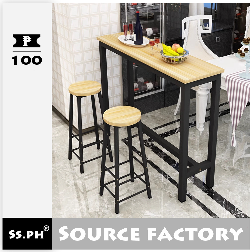 Bar Table And Chair Combination Mini Bar Table + 2 Chairs Set Shopee Philippines
