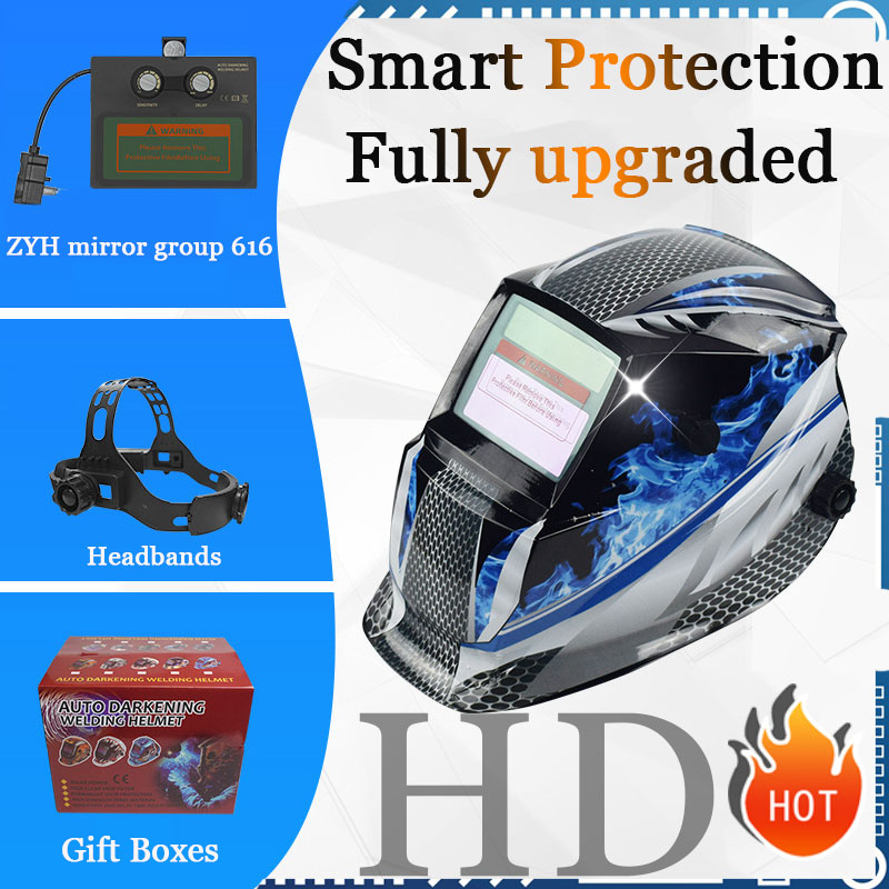 Antisplash sparks welding glass welding mask auto darkening solar tion
