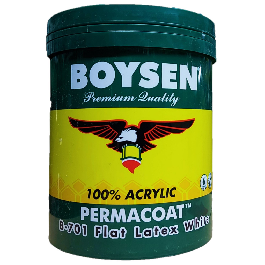 Boysen Permacoat Latex White ( 701 Flat, 715 Semi-gloss, 710 Gloss, 771 ...