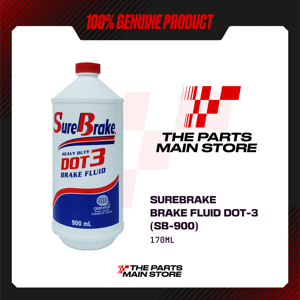 SUREBRAKE BRAKE FLUID QUART DOT3 (SB900) 900ML Shopee Philippines