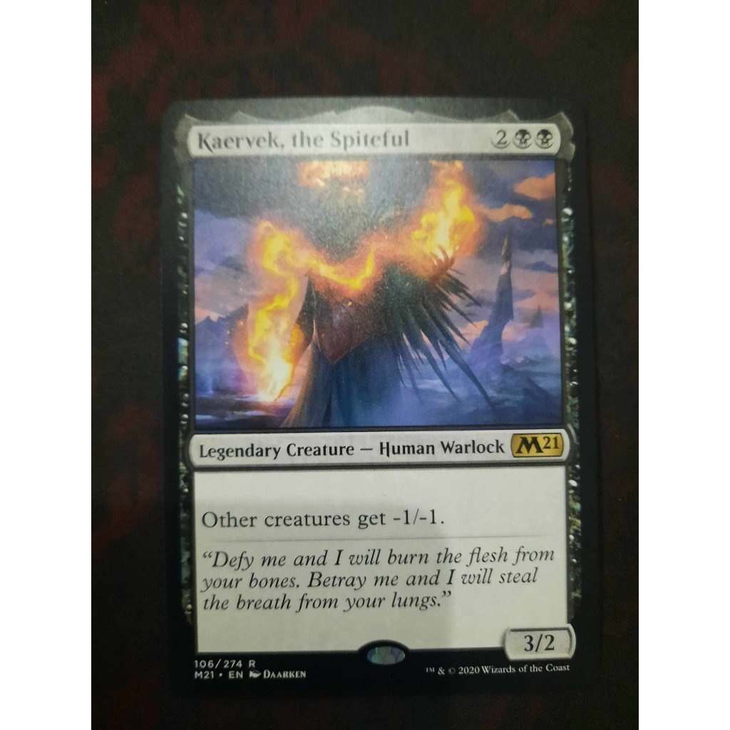 Kaervek, the Spiteful ( MTG / Rare / Legendary Creature / M21