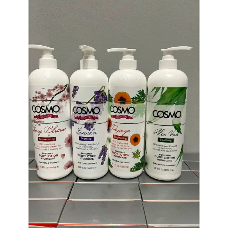 Cosmo Perfumed Body Lotion Lavender, Papaya, Cherry Blossom, Aloe Vera