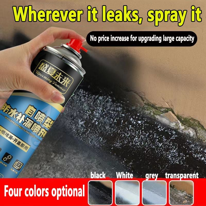 1200ml Waterproof Spray Quick Seal Flexible Rubber Coating Applicable ...