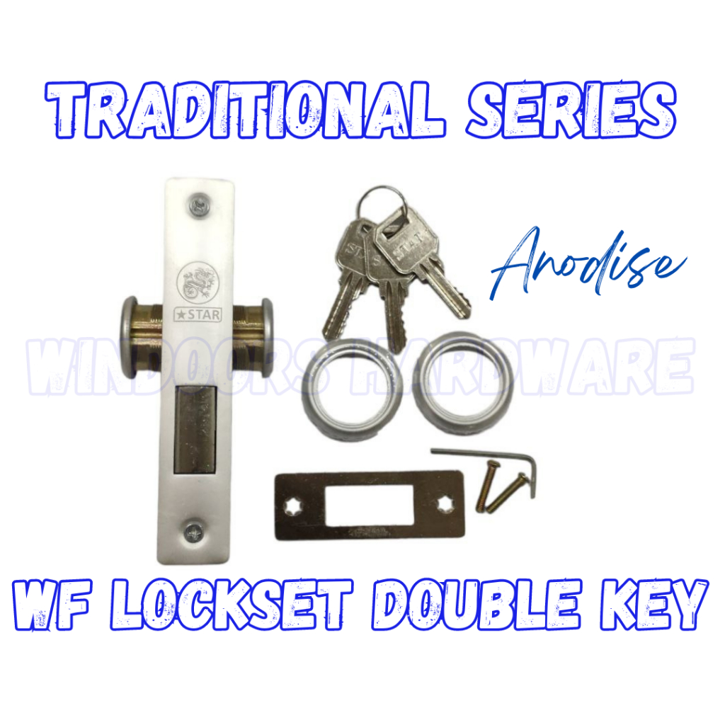 WF Lockset Double w/Keys Traditional Anodized Analok | Shopee Philippines