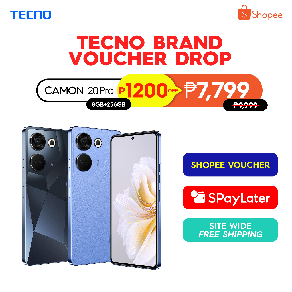 Tecno Camon 20 Pro series 5G (8GB RAM + 256GB ROM) - MTK Dimensity 8050 ...