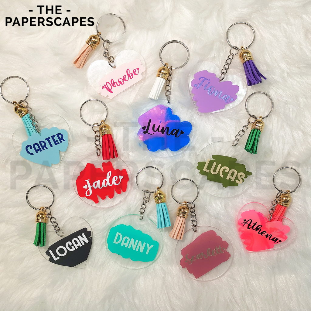Personalized Acrylic Keychain (Souvenirs, Gifts and Giveaways) Shopee