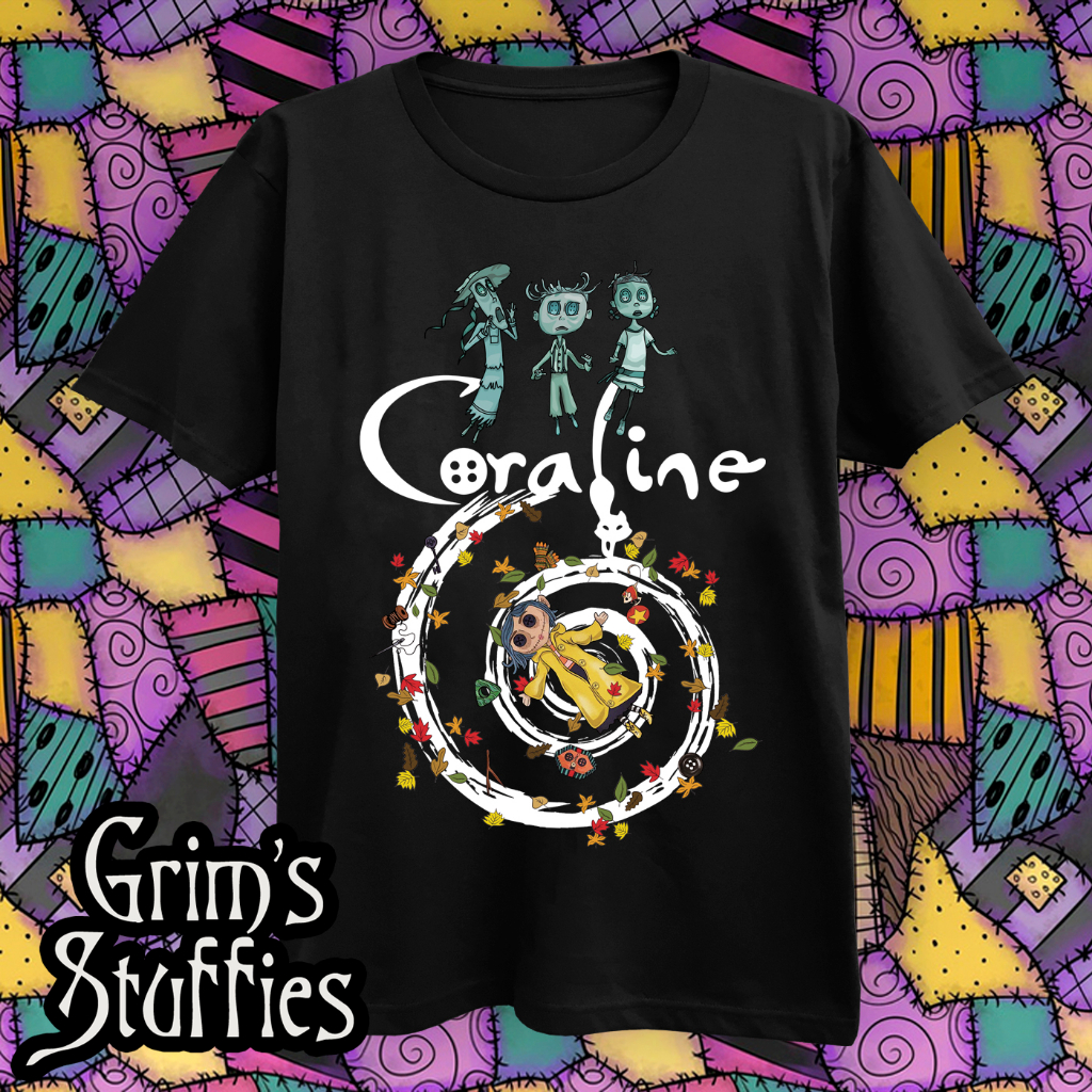 Coraline T-Shirt + Neil Gaiman cs01 | Shopee Philippines