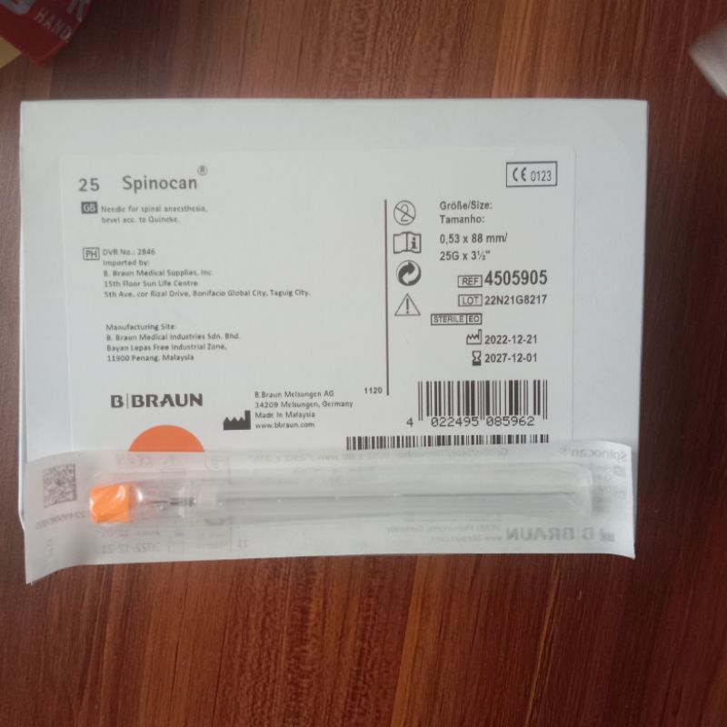 B Braun Spinocan Spinal Needle (g25) Sold Per Piece | Shopee Philippines