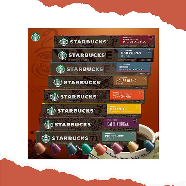 Starbucks by Nespresso Coffee Pods Compatible with Nespresso Original