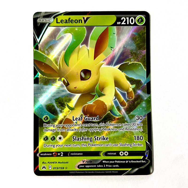 Leafeon V - Ultra Rare (Crown Zenith Set, Sword & Shield Era 2023 ...