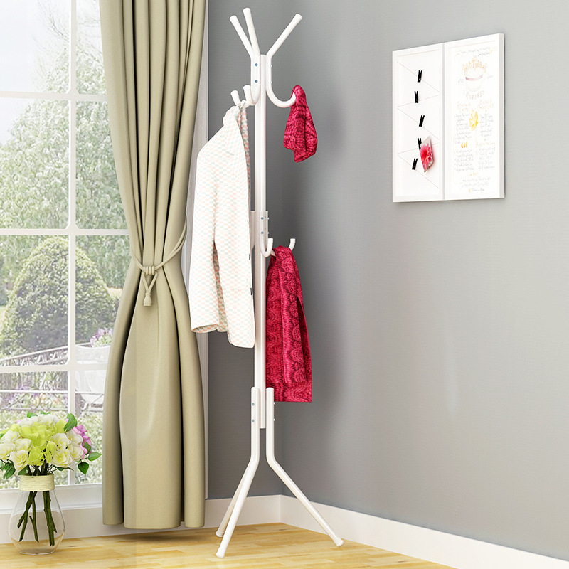 Hook Coat Rack Bedroom Floor Simple Metal Coat And Hat Rack