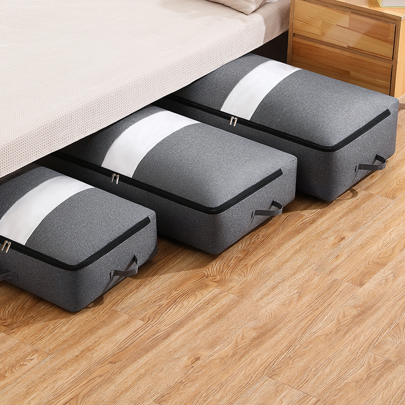 Foldable Underbed Storage Box Wearresistant Material Flexible Storage