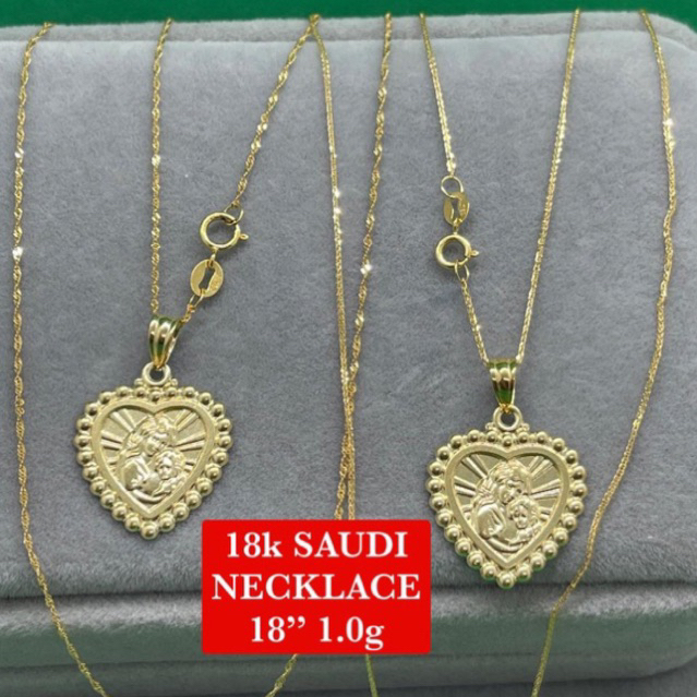 Cod Pawnable K Saudi Gold Necklace Pendant Shopee Philippines