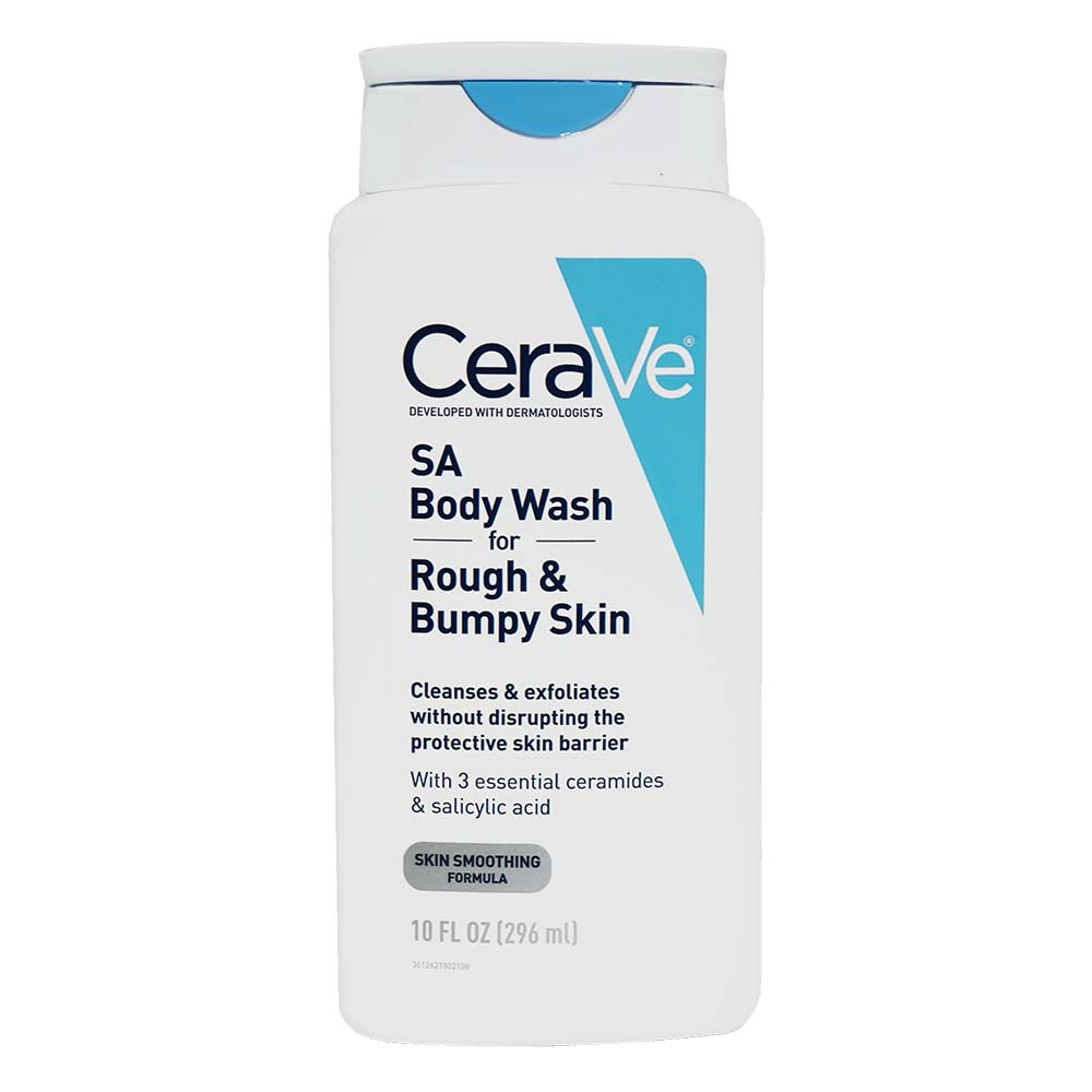 CeraVe SA Body Wash For Rough And Bumpy Skin With Ceramides And